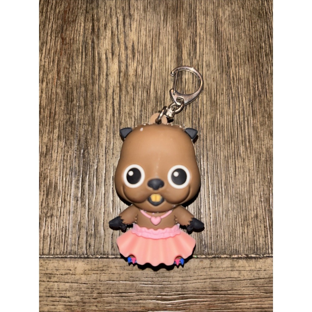DC Bird of Prey Beaver in Tutu Figurine Bag Clip Keychain‎ 2.5" Toy